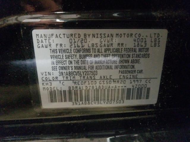 2020 NISSAN SENTRA SV 3N1AB8CV5LY207503