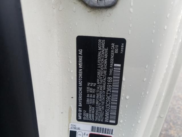 2012 MINI COOPER WMWSU3C59CT369168