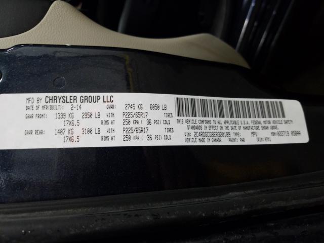 2014 DODGE GRAND CARA 2C4RDGCG8ER320189