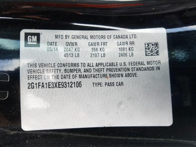 2014 CHEVROLET CAMARO LS 2G1FA1E3XE9312106
