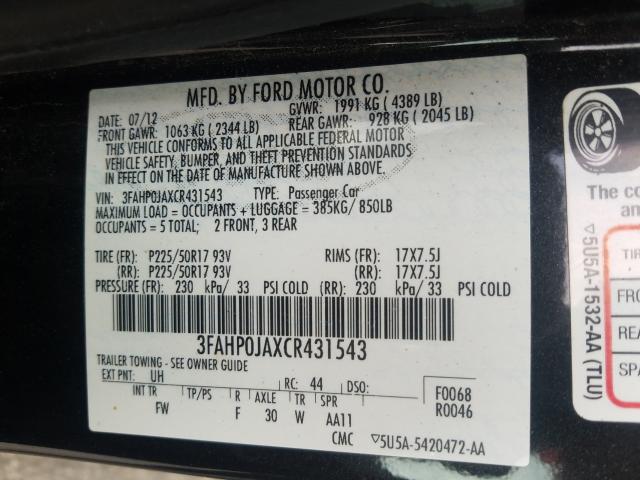 VIN 3C3CFFGE5FT662639 2015 Fiat 500, E Battery Elec... no.10