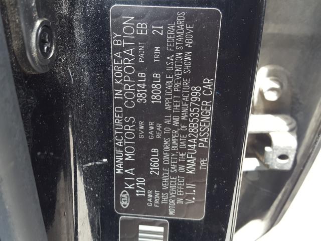 2011 KIA FORTE EX KNAFU4A28B5357998