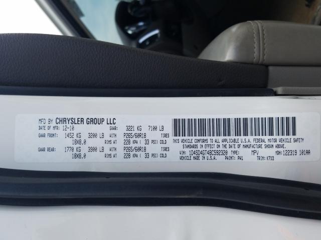 2011 DODGE DURANGO CR 1D4SD4GT4BC592320