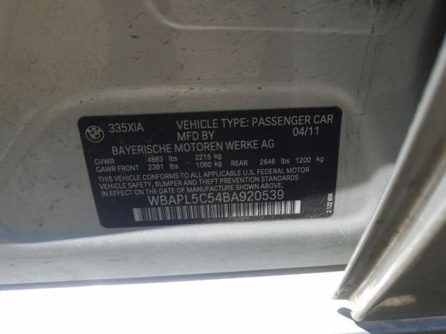 2011 BMW 335 XI WBAPL5C54BA920539