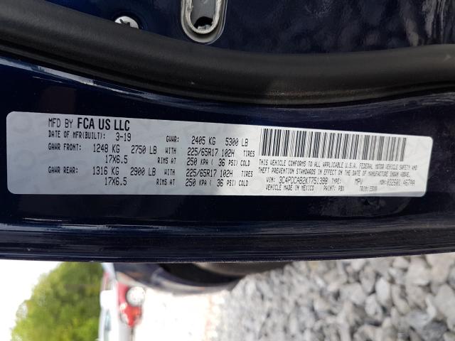 3C4PDCAB2KT751398 Dodge Journey Se 2019. Фото: 9