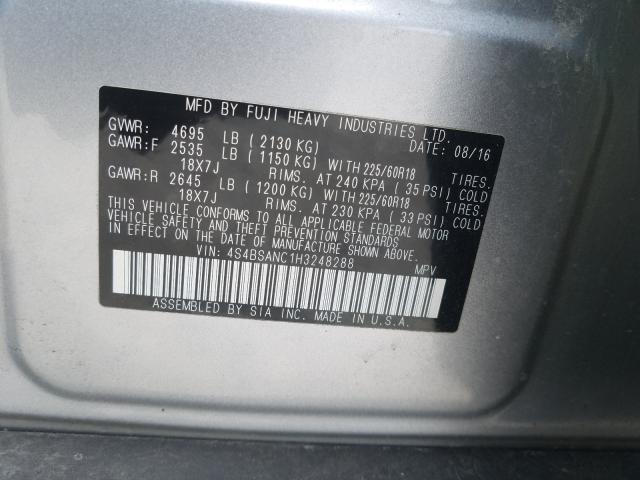 2017 SUBARU OUTBACK 2. 4S4BSANC1H3248288