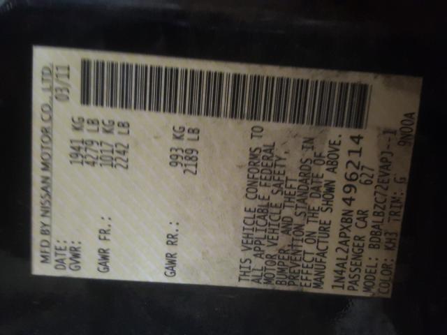 2011 NISSAN ALTIMA 1N4AL2APXBN496214