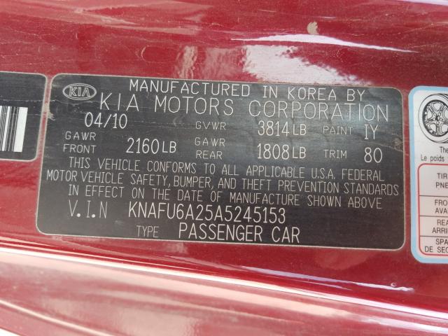 VIN 4T1G11AK8LU998232 2020 Toyota Camry, SE no.10