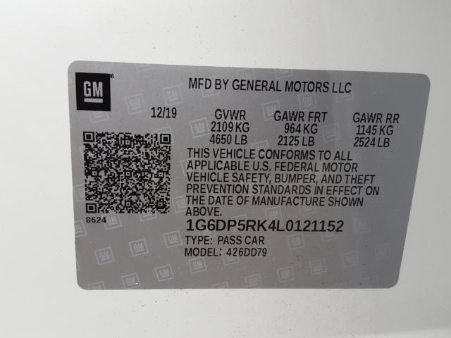 2020 CADILLAC CT5 SPORT 1G6DP5RK4L0121152