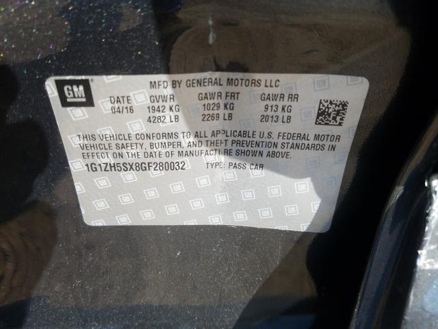 2016 CHEVROLET MALIBU PRE 1G1ZH5SX8GF280032