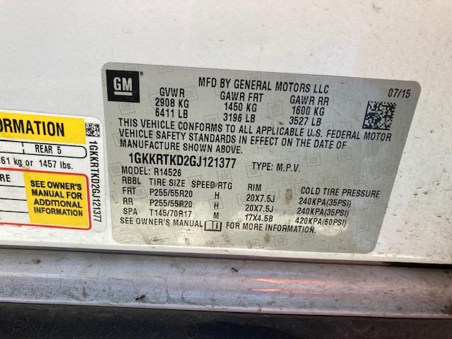 2016 GMC ACADIA DEN 1GKKRTKD2GJ121377