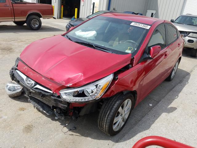 2014 HYUNDAI ACCENT GLS KMHCU4AE2EU621237