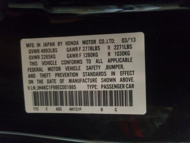 2014 ACURA RLX ADVANC JH4KC1F98EC001865