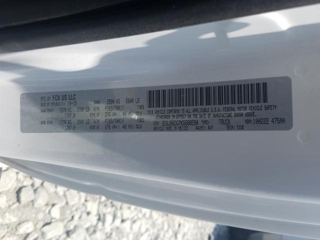 2019 DODGE 1500 3C6JR6DG7KG688590