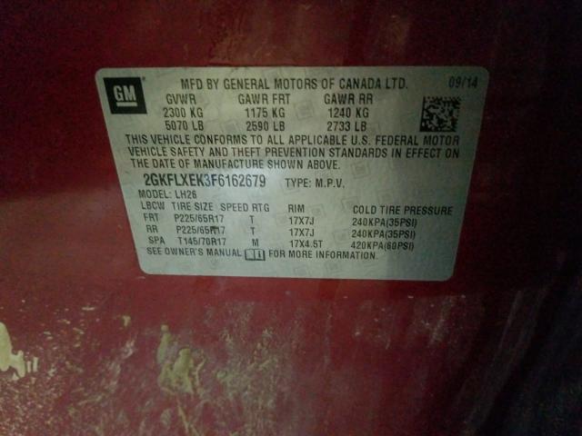 2015 GMC TERRAIN SL 2GKFLXEK3F6162679