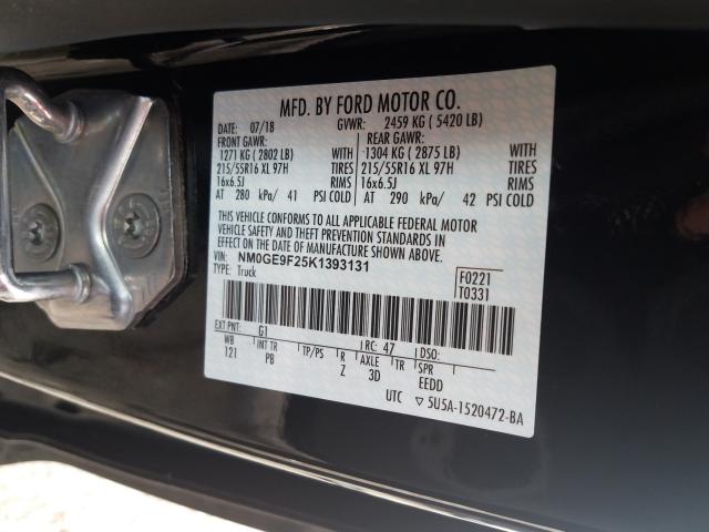 2019 FORD TRANSIT CO NM0GE9F25K1393131