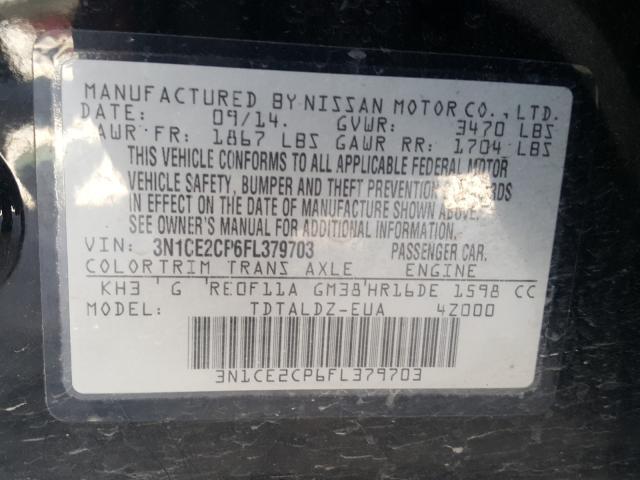 VIN 4T1G11AK6RU915647 2024 Toyota Camry, SE no.10