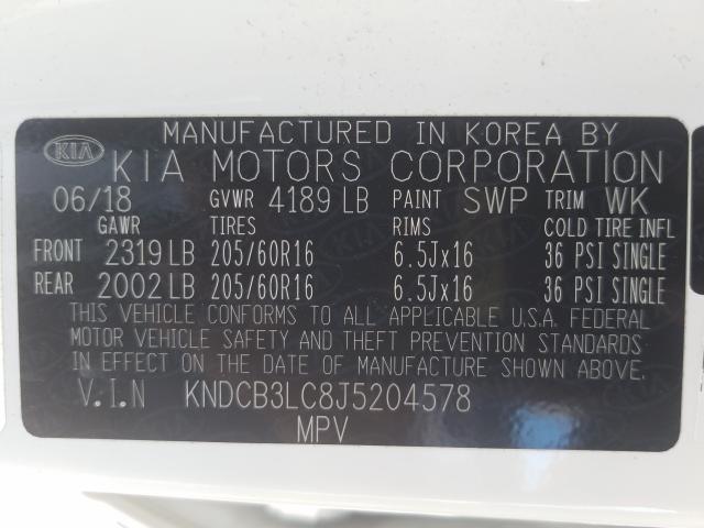 2018 KIA NIRO FE KNDCB3LC8J5204578