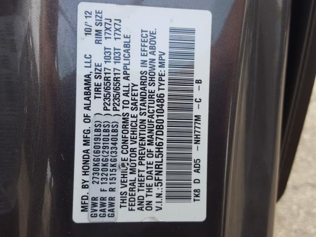 VIN 3FA6P0LU0DR275142 2013 Ford Fusion, Hybrid SE no.10