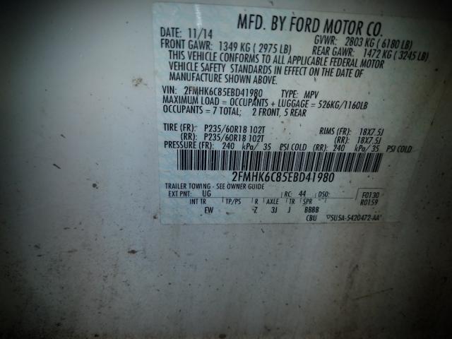 2014 FORD FLEX SEL 2FMHK6C85EBD41980