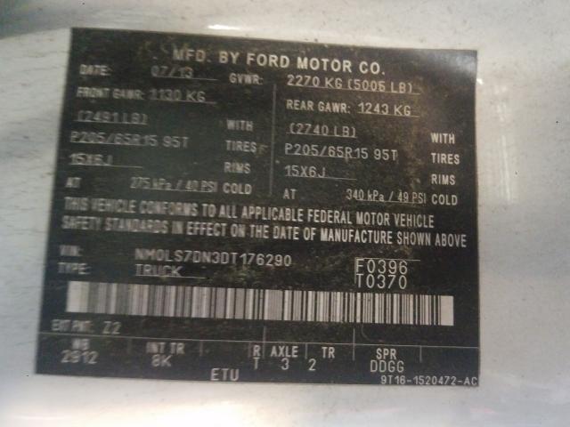 VIN 1FMCU0GX5EUD32502 2014 Ford Escape, SE no.10