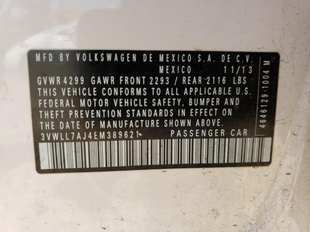 2014 VOLKSWAGEN JETTA TDI 3VWLL7AJ4EM389621