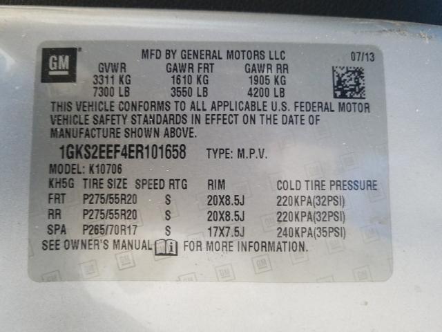 2014 GMC YUKON DENA 1GKS2EEF4ER101658