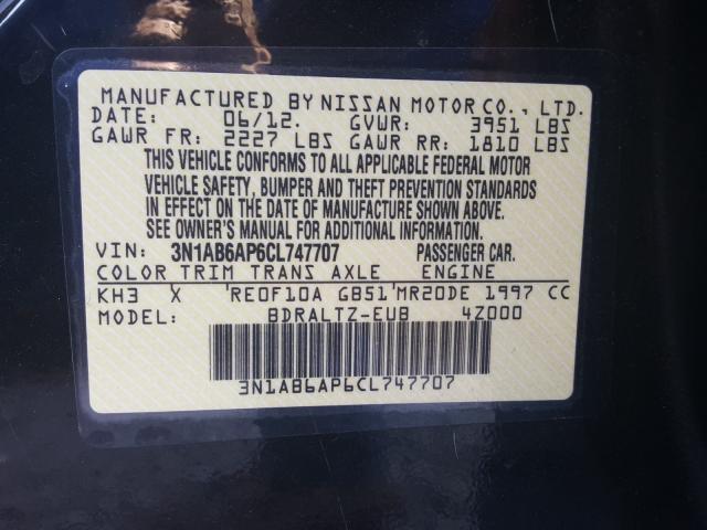 VIN 3FA6P0CD7KR224718 2019 Ford Fusion, Sel no.10