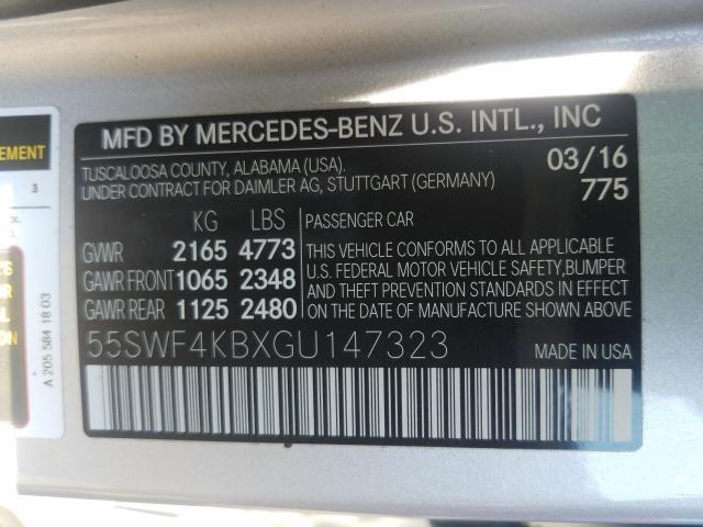 2016 MERCEDES-BENZ C 300 4MAT - 55SWF4KBXGU147323