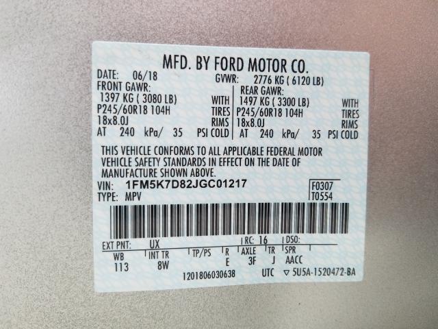 VIN 1G1RC6S55KU130208 2019 Chevrolet Volt, LT no.10