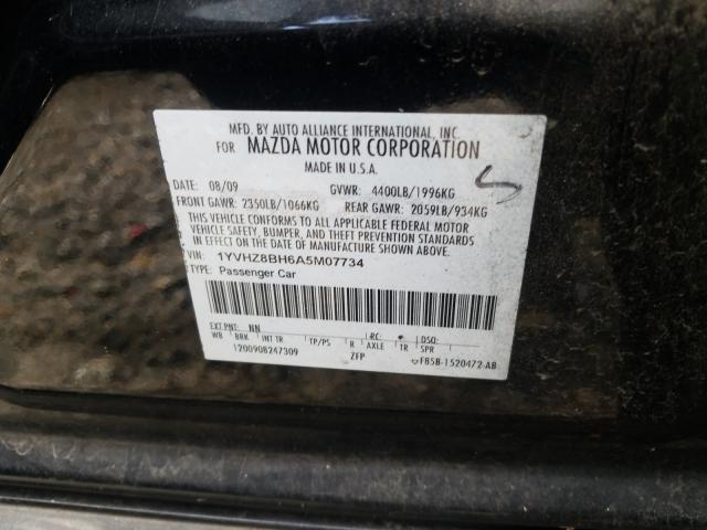 VIN WDC0G4KB2JV101461 2010 MAZDA 6 I no.10