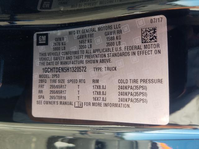 2017 CHEVROLET COLORADO Z 1GCHTDEN5H1320572