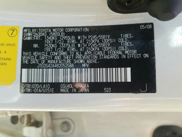 VIN 4T1BF1FK2DU646821 2013 Toyota Camry, SE no.10