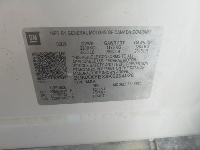 VIN 5TDYK3DC9GS727714 2016 Toyota Sienna, Xle 8 Pas... no.10