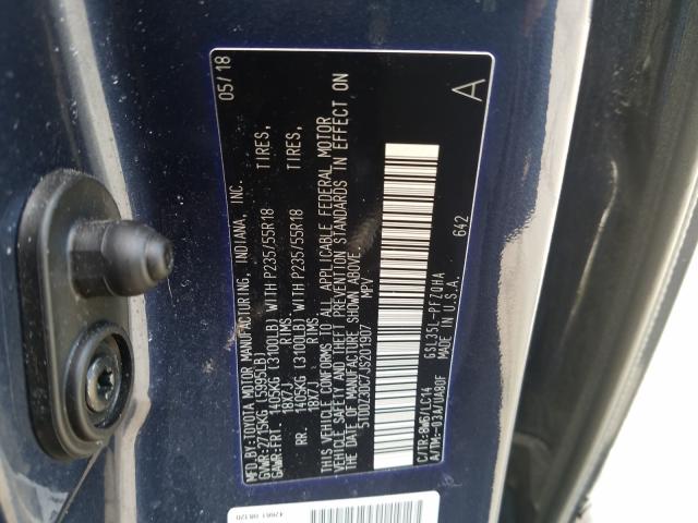 2018 TOYOTA SIENNA XLE 5TDDZ3DC7JS201907