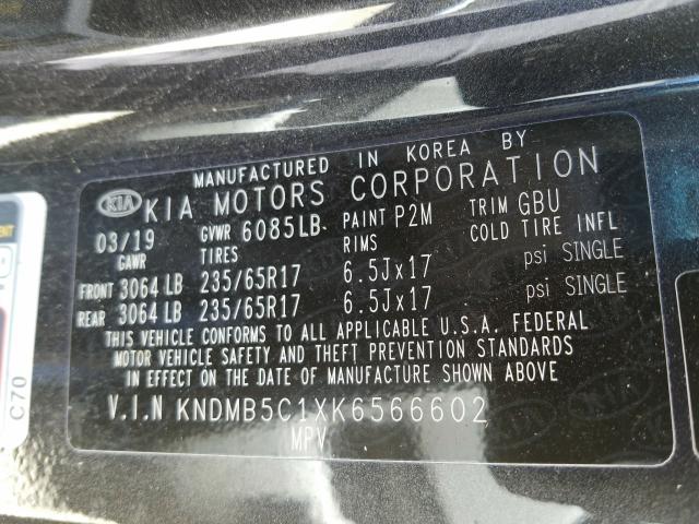 VIN 2GNAXLEX6K6200745 2019 Chevrolet Equinox, LT no.10