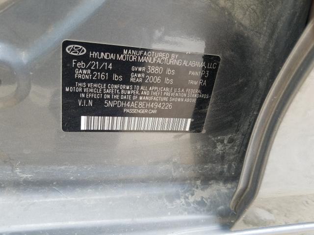 VIN 3FA6P0HD1KR104664 2019 Ford Fusion, SE no.10