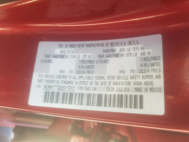 2016 MAZDA 3 SPORT 3MZBM1T79GM317310