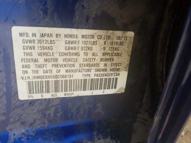 VIN 5FNRL5H46DB073500 2013 Honda Odyssey, EX no.9