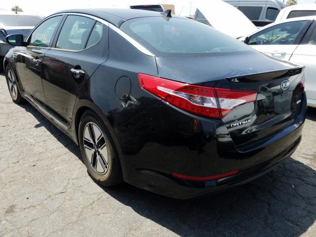 VIN WP0AA2A79GL002380 2011 KIA OPTIMA HYB no.3