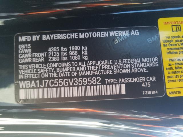 VIN 4T1BF1FK0GU265540 2016 Toyota Camry, LE no.10