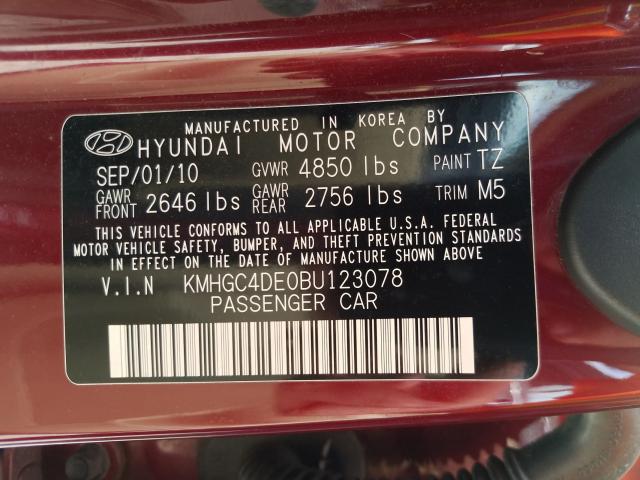 VIN 1FMCU0GX1EUD93653 2014 Ford Escape, SE no.10