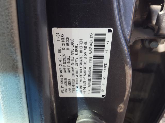 VIN 1C3CCCAB6FN562684 2008 ACURA TL no.10