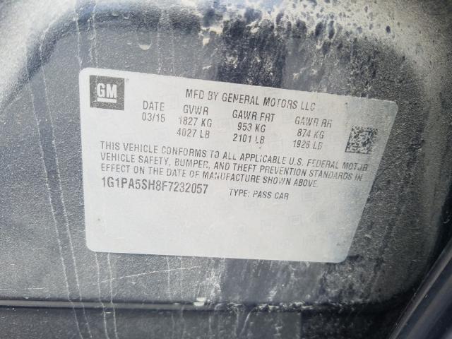 2015 CHEVROLET CRUZE LS 1G1PA5SH8F7232057