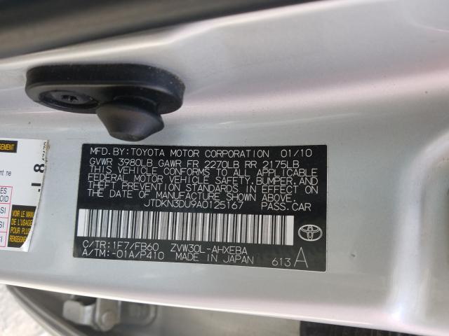 VIN 5YFEPMAE4NP351381 2010 TOYOTA PRIUS no.10