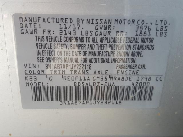 VIN 4T1B61HK2JU147655 2018 Toyota Camry, Xse no.10