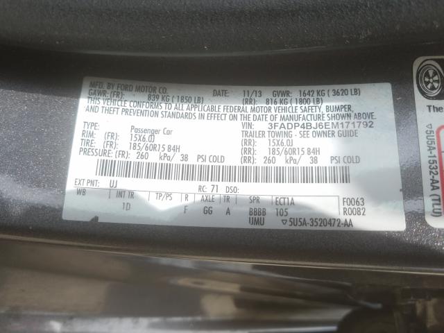 VIN 1FMCU9GD6HUD18588 2017 Ford Escape, SE no.10