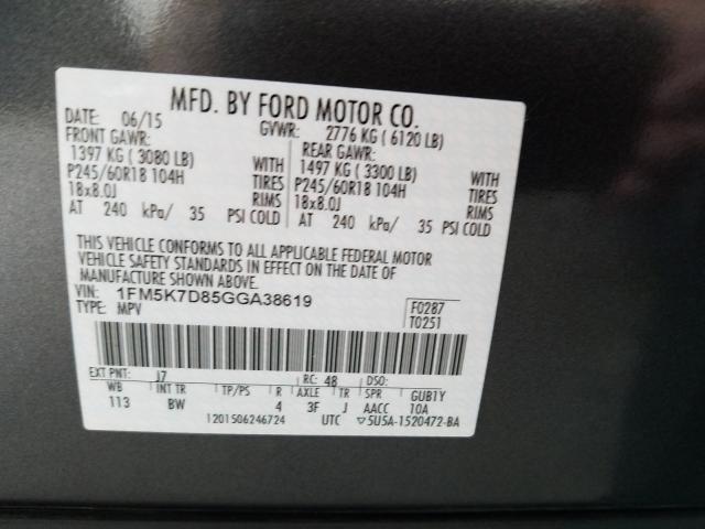 VIN 5J8YE1H41NL036224 2022 Acura MDX, Technology Pa... no.10