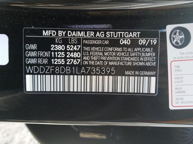 VIN 2C4RDGCG5JR283032 2020 MERCEDES-BENZ E 350 no.10