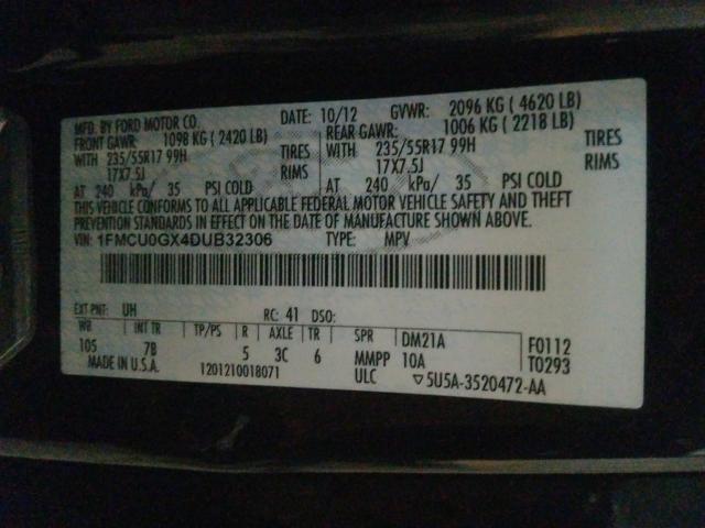 VIN 2FMDK3GC7DBB29141 2013 Ford Edge, SE no.10